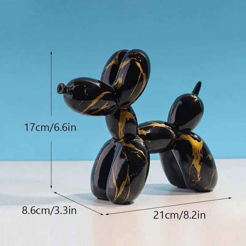 Resin Graffiti Balloon Dog Figurines