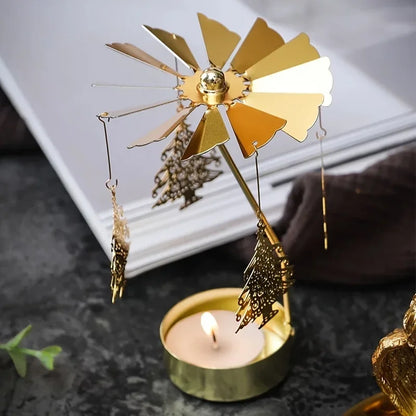 Metal Hot Rotating Candle Holder