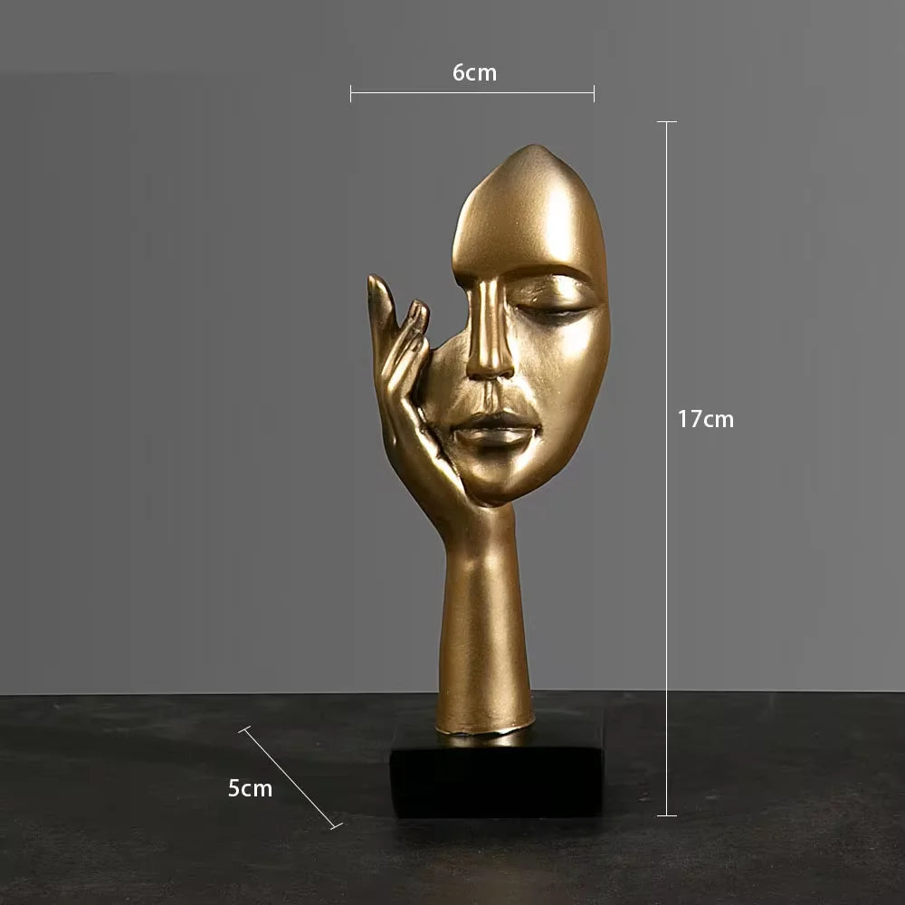 Resin Abstract Mask Statues European