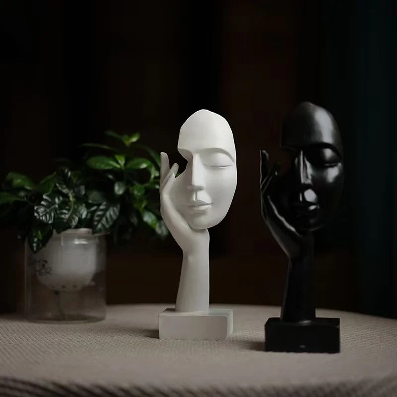 Resin Abstract Mask Statues European