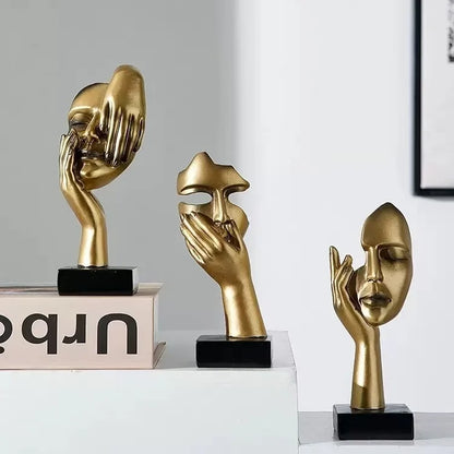 Resin Abstract Mask Statues European