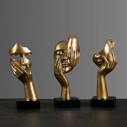 Resin Abstract Mask Statues European