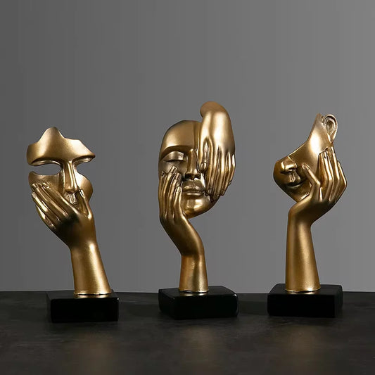 Resin Abstract Mask Statues European